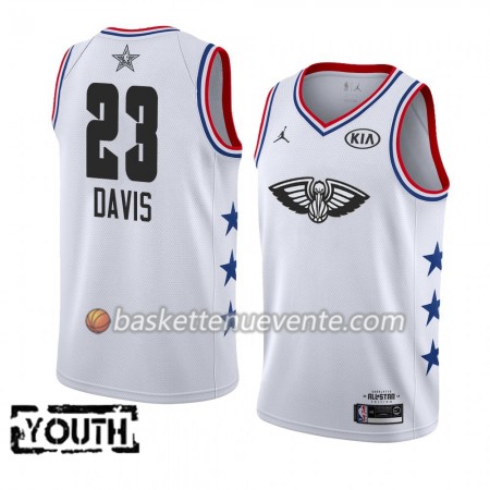Maillot Basket New Orleans Pelicans Anthony Davis 23 2019 All-Star Jordan Brand Blanc Swingman - Enfant